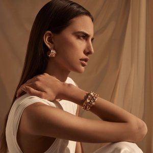 NEW Amber Sceats Emery Cuff Bracelet Gold